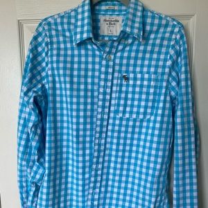 Abercrombie & Fitch muscle fit plaid shirt